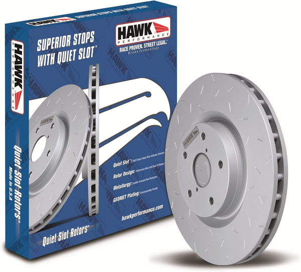 Hawk Quiet Slotted Rotor 06-09 VW GTI Rear