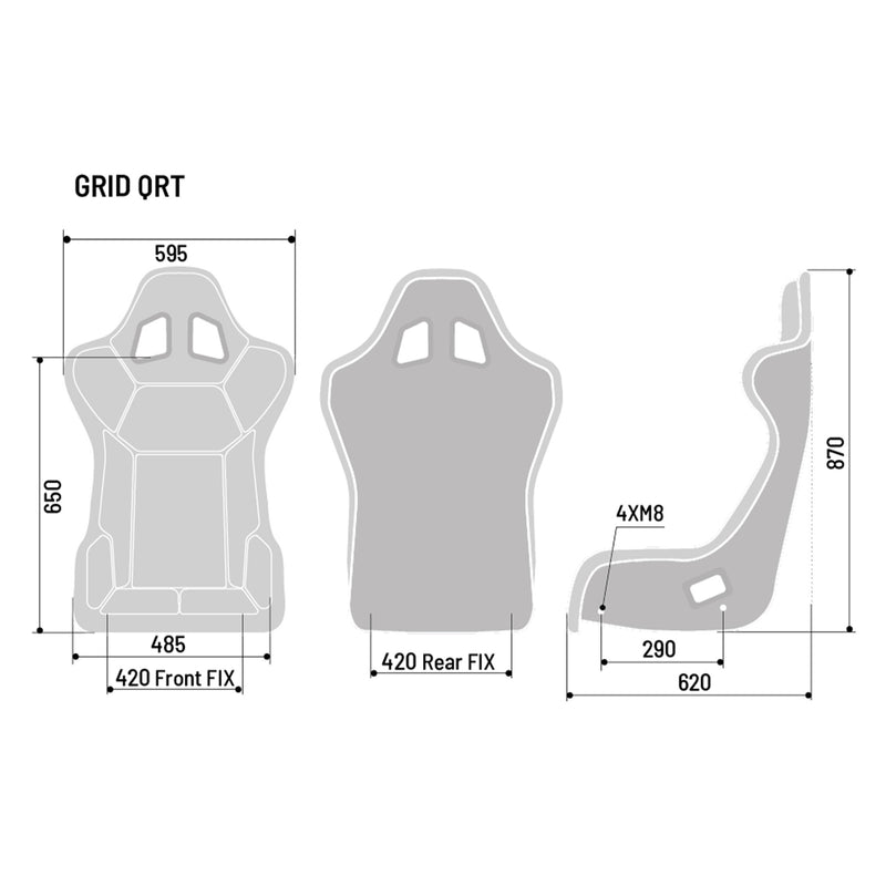 Siège de jeu/simulateur Sparco Grid-Q QRT