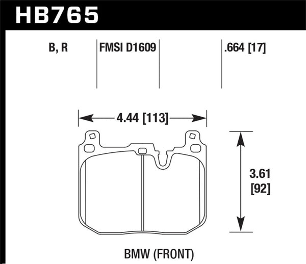 Hawk Plaquettes de frein avant BMW 228i DTC-60 Race 2012-2015