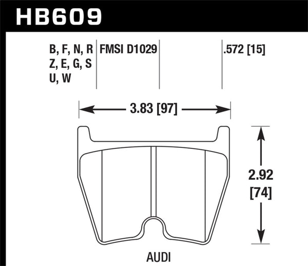 Plaquettes de frein avant Hawk DTC-80 08-15 Audi R8