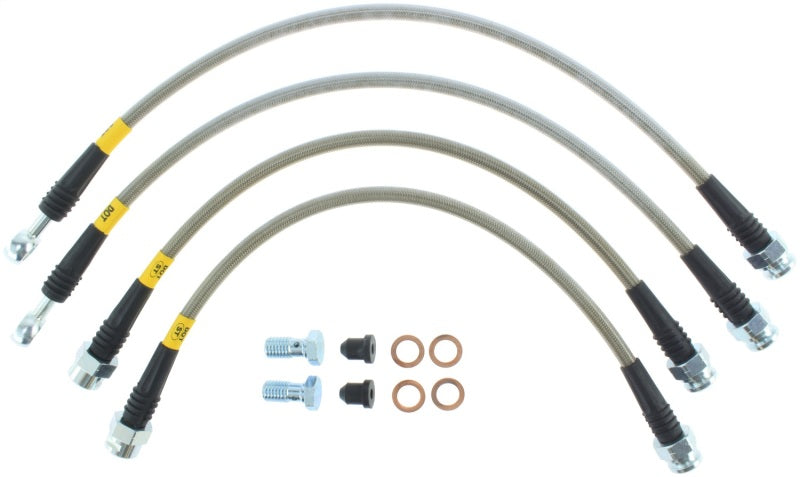 StopTech 07-13 Chevy Suburban/GMC Yukon XL Kit de conduite de frein arrière en acier inoxydable