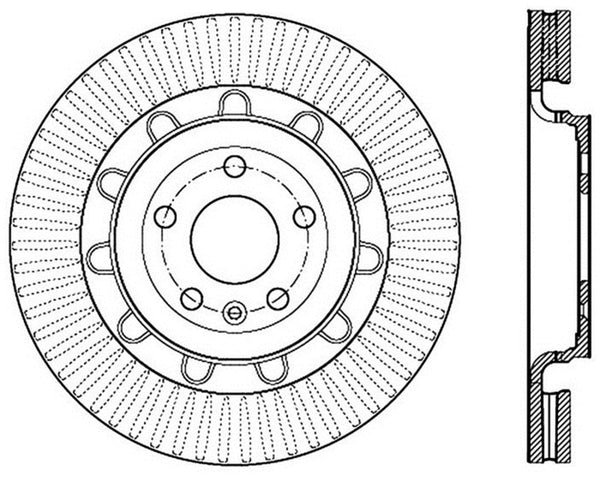 StopTech 2013-2016 Ford Taurus SHO Rotor rainuré avant droit