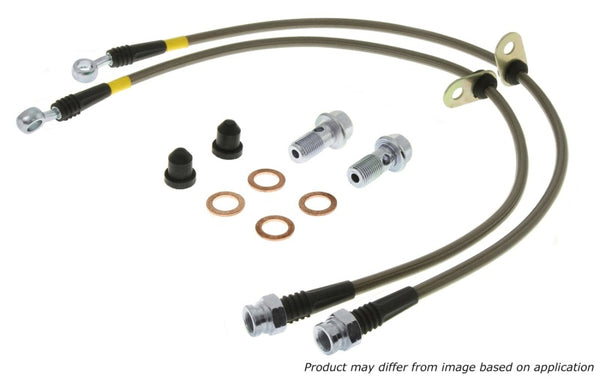 StopTech 06-17 Lexus HS250h / Toyota RAV4 Conduites de frein avant en acier inoxydable