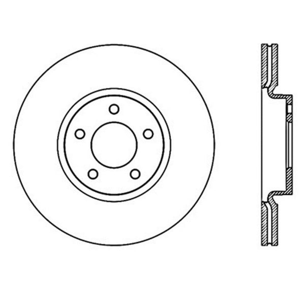 StopTech Power Slot 07-09 Mazdaspeed3 Rotor avant droit rainuré