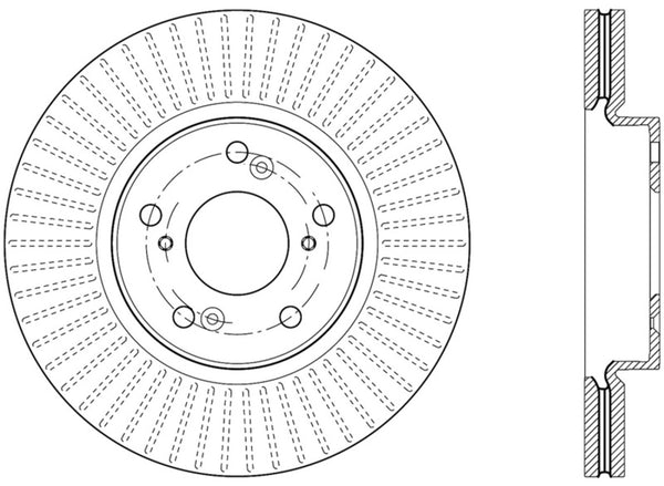 StopTech Rotor de frein sport rainuré 2013 Honda Accord V6 avant droit