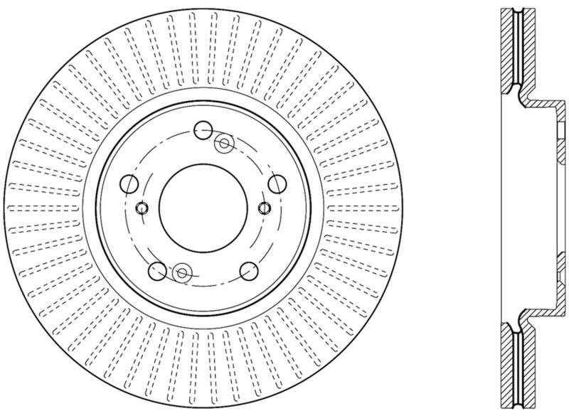 StopTech Rotor de frein sport rainuré 2013 Honda Accord V6 avant droit