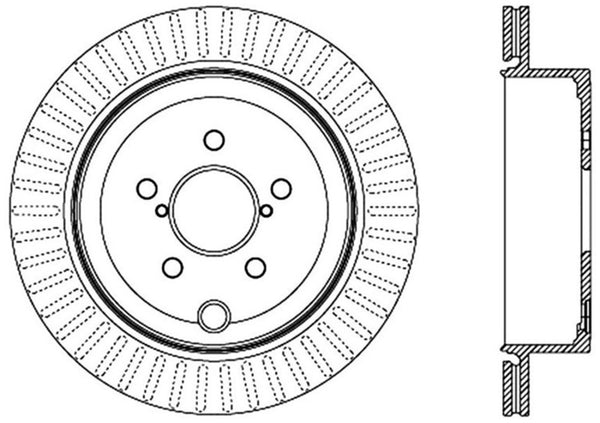 StopTech Power Slot 13 Scion FR-S / 13 Subaru BRZ Rotor rainuré arrière gauche