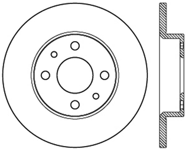 Disque de frein sport rainuré StopTech