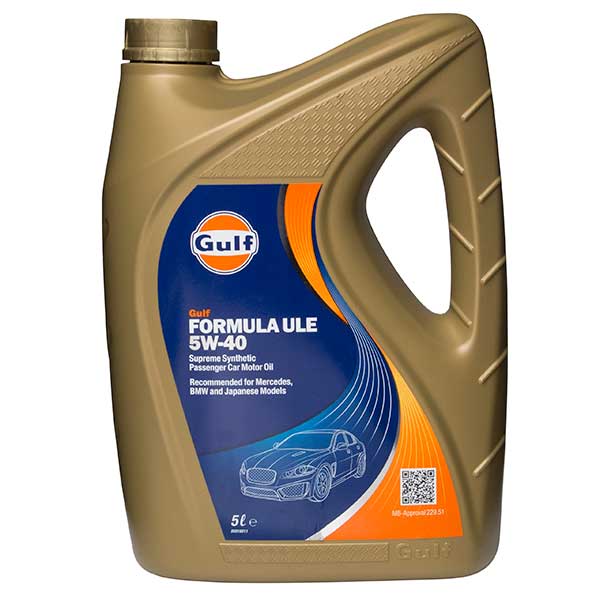 Huile moteur Gulf 5W40 Formula ULE - 5L