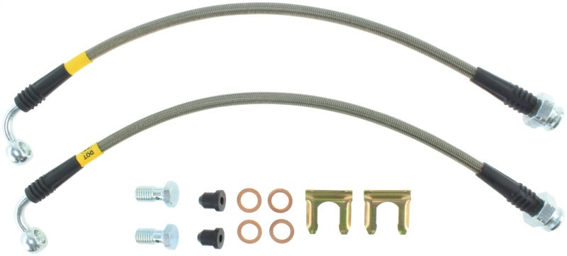 StopTech 06-09 Pontiac Solstice Kit de conduite de frein avant en acier inoxydable