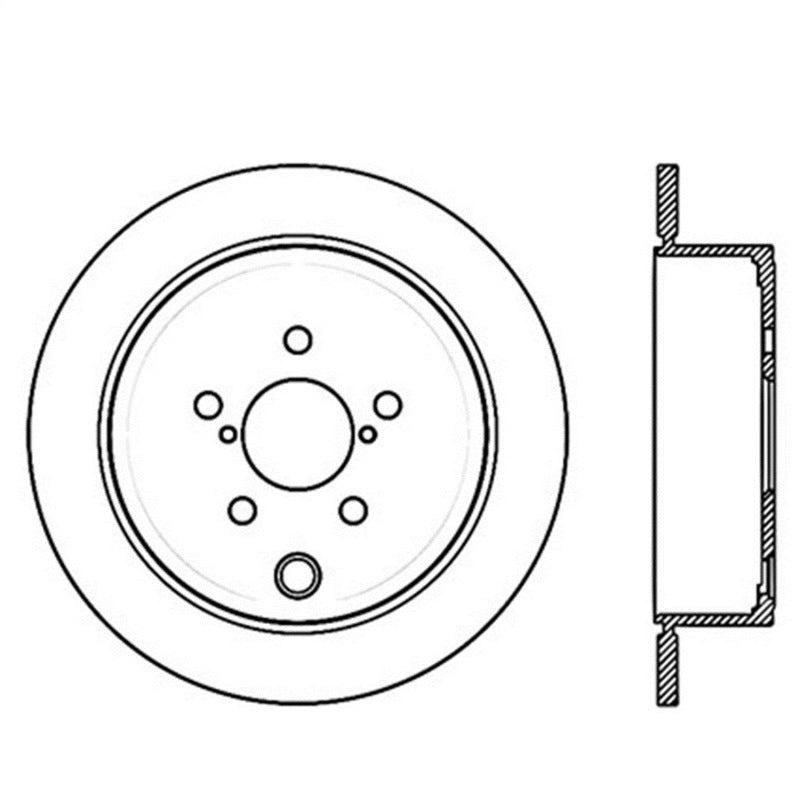 StopTech Power Slot 08-10 WRX Rotor rainuré arrière droit