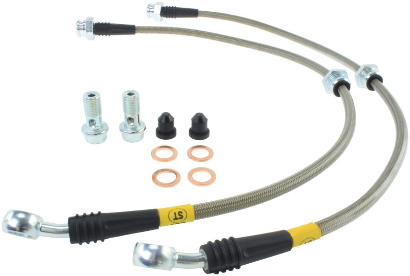 StopTech 89-1/98 Nissan 240SX Conduites de frein avant en acier inoxydable