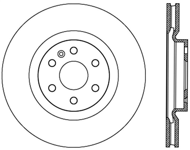 Rotor rainuré StopTech Sport - Arrière droit