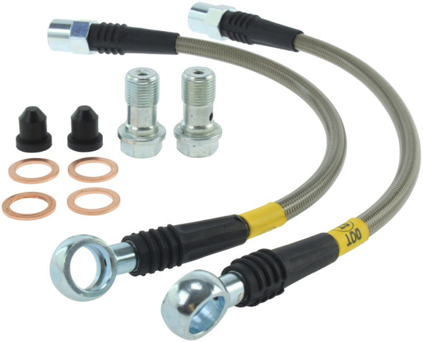 StopTech 02-08 Kit de conduite de frein arrière en acier inoxydable pour Audi A4 Quattro