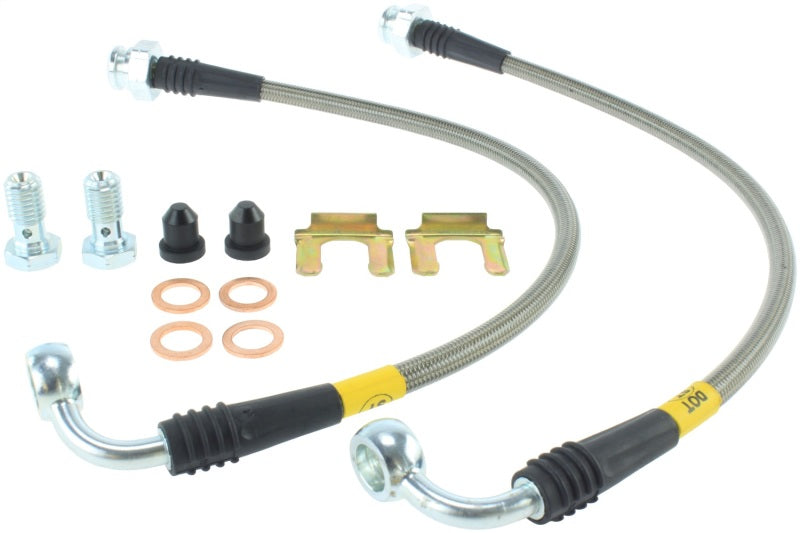 StopTech 06-09 Pontiac Solstice Kit de conduite de frein avant en acier inoxydable