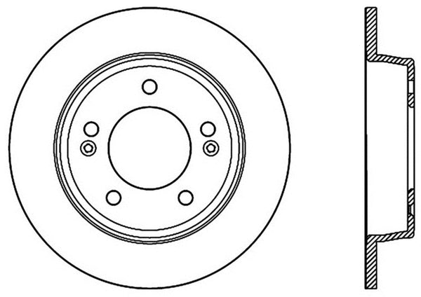 StopTech Sport rainuré 11-17 Hyundai Elantra Arrière Gauche Rotor rainuré