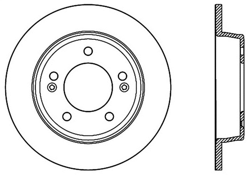 StopTech Sport rainuré 11-17 Hyundai Elantra Arrière Gauche Rotor rainuré