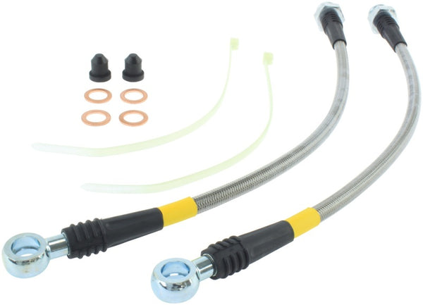 StopTech 2003 Saturn Ion Kit de conduite de frein avant en acier inoxydable