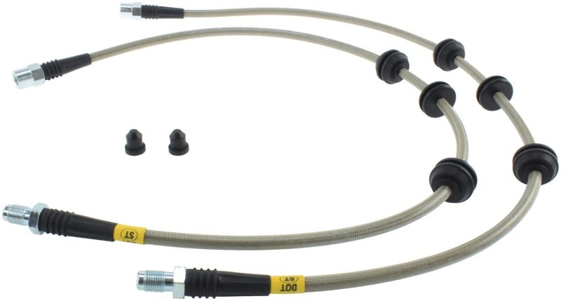 StopTech 10-15 BMW 550i Conduites de frein avant en acier inoxydable