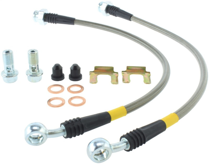 StopTech 06-09 Pontiac Solstice Kit de conduite de frein arrière en acier inoxydable