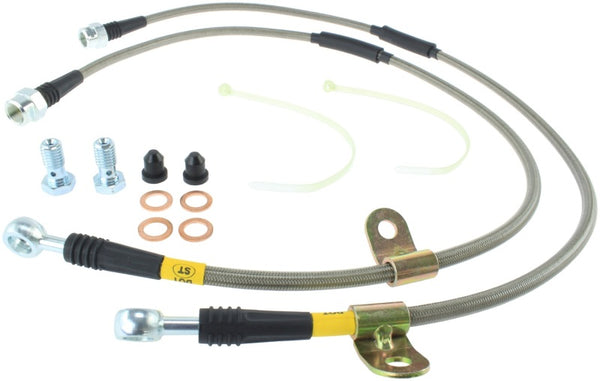 StopTech 07-13 Chevy/GMC Surburban/Sierra/Yukon Denali XL Kit de conduite de frein avant en acier inoxydable