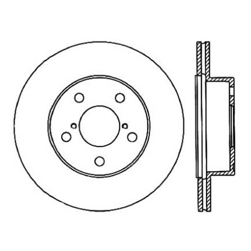 StopTech Power Slot 05-07 STi Rear Left Slotted Rotor