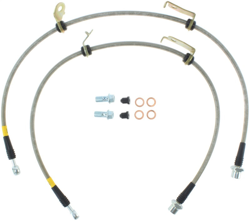 StopTech 11-17 Lexus CT200h Conduites de frein avant en acier inoxydable