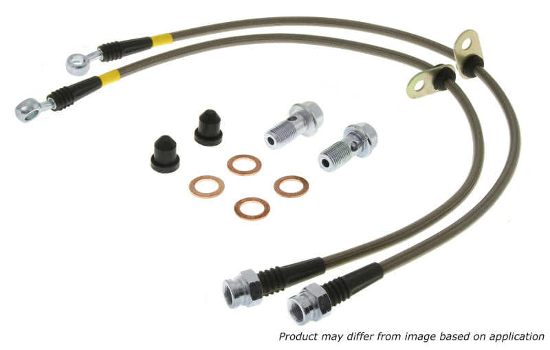 StopTech 06-09 Pontiac Solstice Kit de conduite de frein avant en acier inoxydable