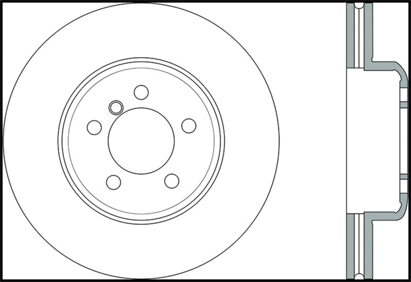 StopTech Sport 14-15 BMW 435i Rotor de frein avant droit rainuré