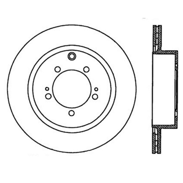 StopTech Power Slot 08-09 Evo 10 Rotor Arrière Droit rainuré