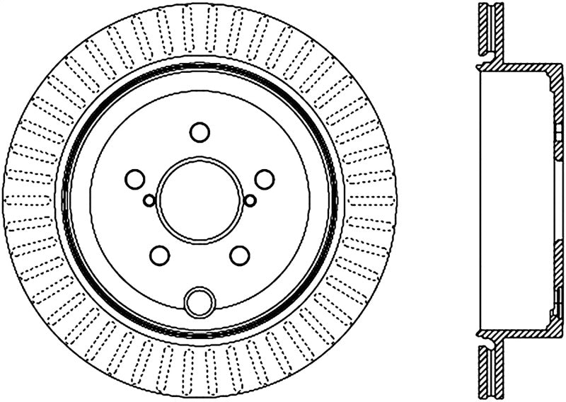 StopTech Power Slot 13 Scion FR-S / 13 Subaru BRZ Rotor rainuré arrière droit