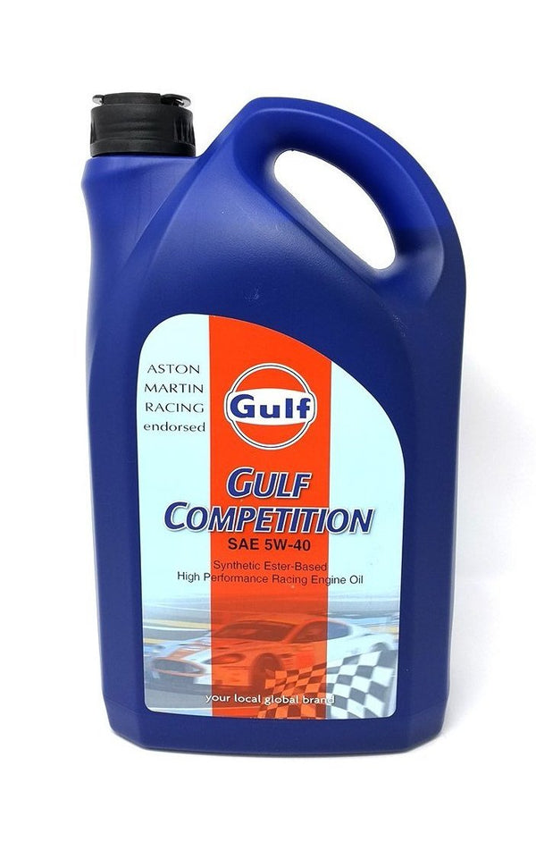 gulf competition 5w40 racing motor oil 5 liter bottle