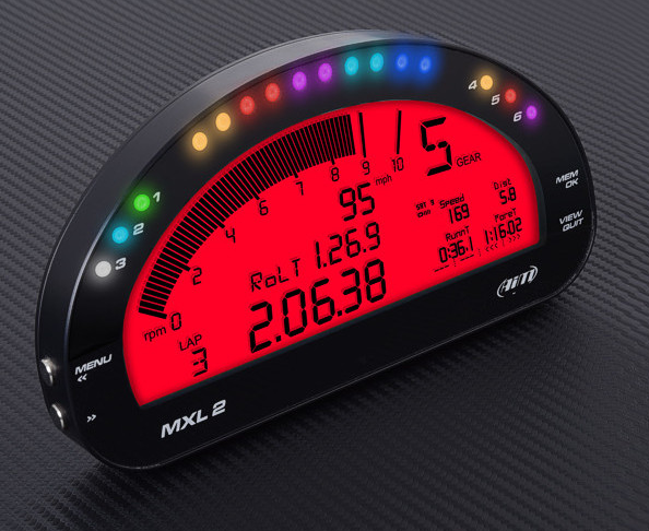 AiM MXL2 LCD Racing Dash Logger (Enregistreur de bord)