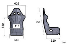 Siège de course OMP TRS-E XL